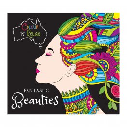 Colour 'N' Relax Fantastic Beauties (48 Pages Adult Colouring Book) MM11501  Colour 'N' Relax Fantastic Beauties (48 Pages Adult Colouring Book) MM11501