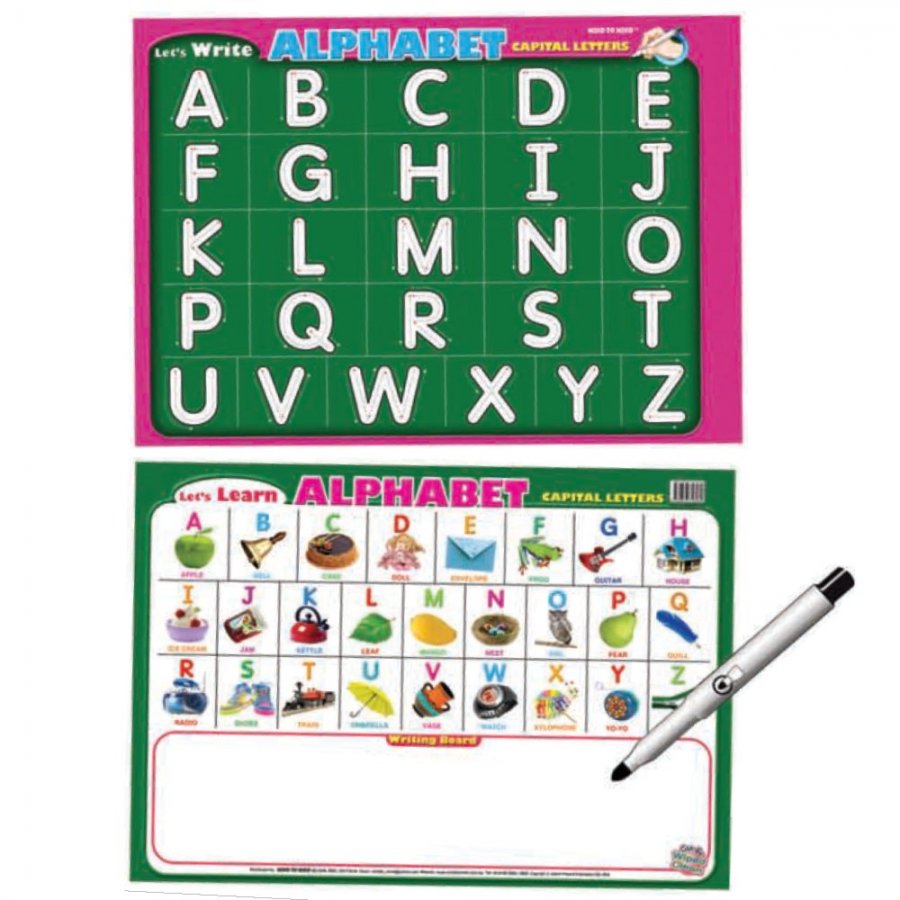Writing Board ALPHABET Capital Letters (MM16069) - Click Image to Close