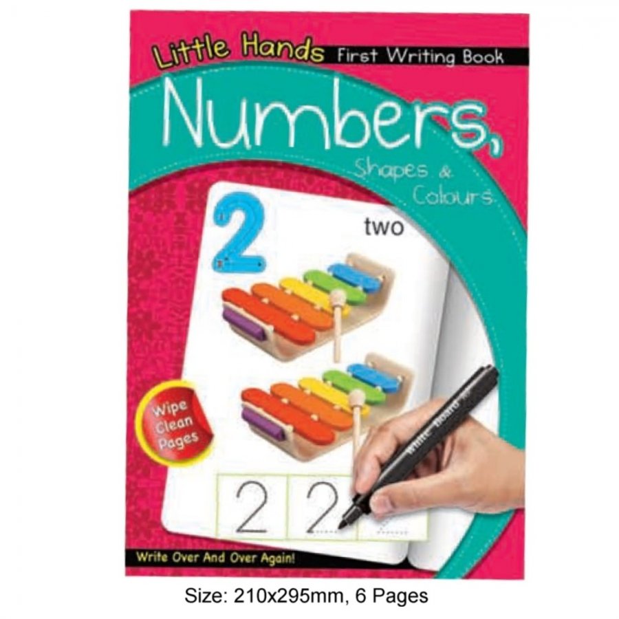 Little Hands First Writing Book Numbers Shapes & Colours (MM17165) - Click Image to Close