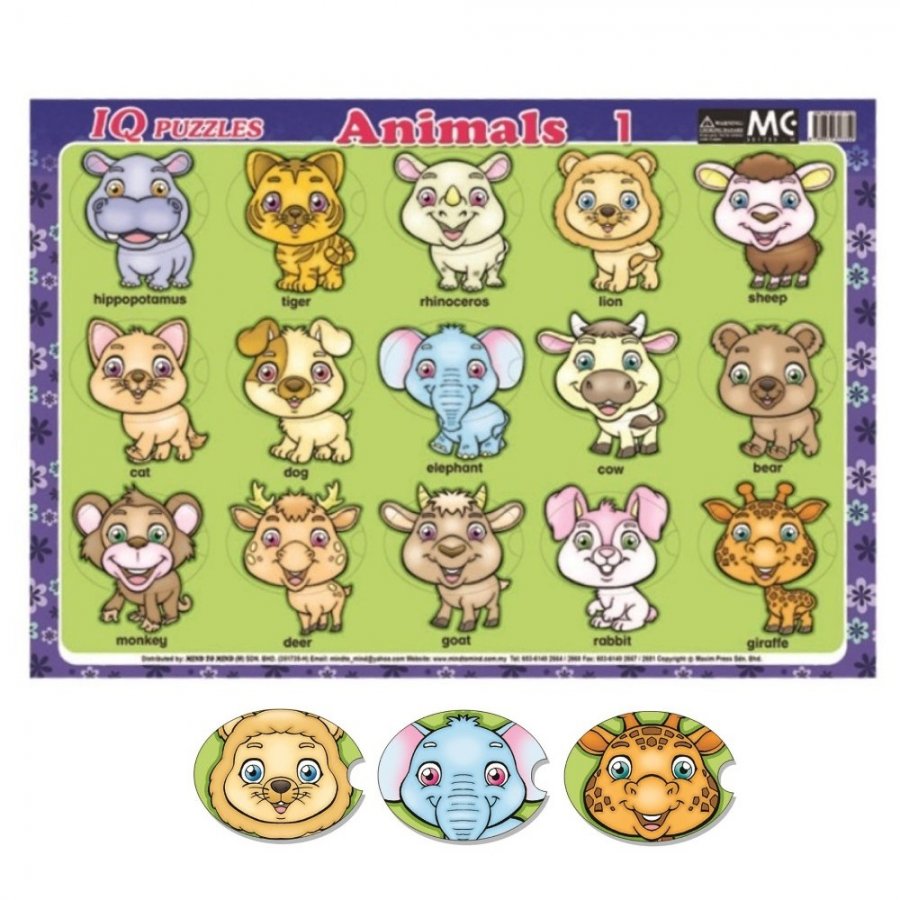 IQ Puzzles Animals 1 (MM17752)