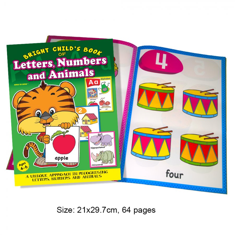 Bright Child's Book Letters, Numbers and Animals (MM19668) - Click Image to Close