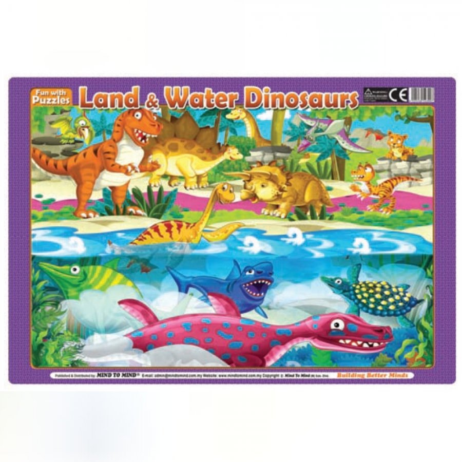 Fun With Puzzles Land & Water Dinosaurs (MM23007) - Click Image to Close