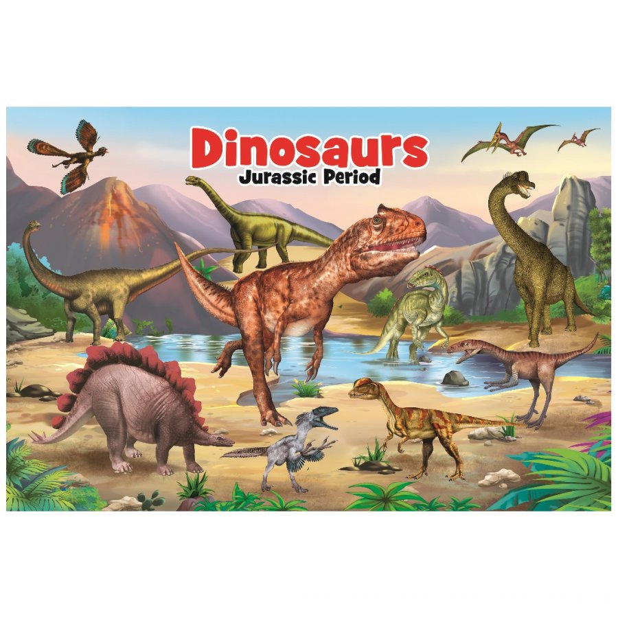 Dinisaurs Jurassic Period - Educational Chart (MM24600)
