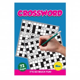 72 Pages Cross Word Book Blue (MM37464)  72 Pages Cross Word Book Blue (MM37464)