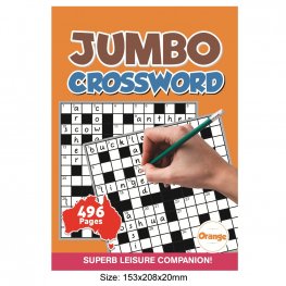 496 Pages Cross Word Book Orange (MM37495)  496 Pages Cross Word Book Orange (MM37495)