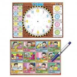 Writing Board Let's Learn Time (2 side) (MM60502)  Writing Board Let's Learn Time (2 side) (MM60502)