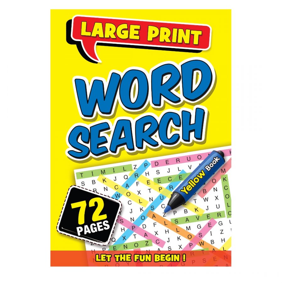 72 Pages Word Search Book Yellow (MM89008)