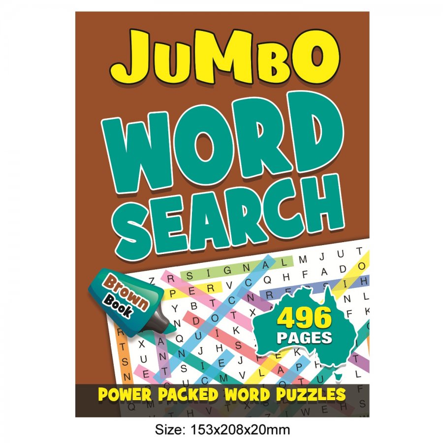 496 Pages Word Search Book Brown (MM99403)