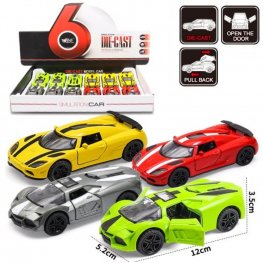 5" Diecast Models Lamborghini & Koenigsegg (4 Colours Asst.) MY2482D-12  5" Diecast Models Lamborghini & Koenigsegg (4 Colours Asst.) MY2482D-12