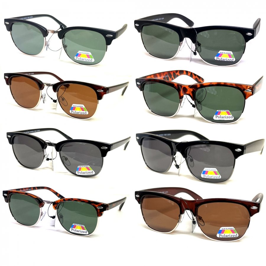 Classic Polarized Clubmaster Sunglasses 2 Style Mixed PM6101/03