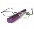 Reading Glasses Metal Frame Spring Temple with Case R9024