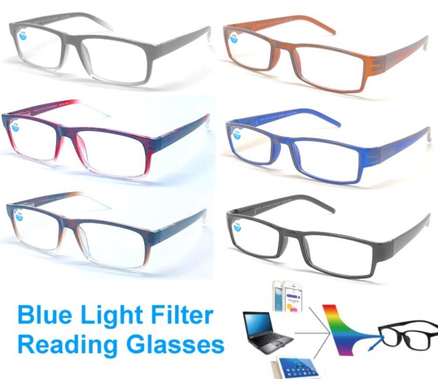 Blue Light Filter Reading Glasses Reading Glasses 2 Style Asstd R9188/R9189C