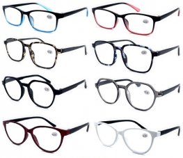 Fashion Plastic Reading Glasses 4 Style Asstd R9220-23  Fashion Plastic Reading Glasses 4 Style Asstd R9220-23