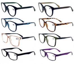 Fashion Plastic Reading Glasses 4 Style Asstd R9224-27  Fashion Plastic Reading Glasses 4 Style Asstd R9224-27