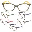 Fashion Unisex Plastic Reading Glasses 4 Style Asstd R9232-35
