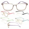 Fashion Unisex Plastic Reading Glasses 4 Style Asstd R9232-35