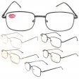 Metal Frame Spring Temple Reading Glasses 4 Style Assot. R9240-43