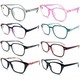 Fashion Unisex Plastic Reading Glasses 4 Style Asstd R9250-53  Fashion Unisex Plastic Reading Glasses 4 Style Asstd R9250-53