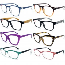 Fashion Unisex Plastic Reading Glasses 4 Style Asstd R9254-57  Fashion Unisex Plastic Reading Glasses 4 Style Asstd R9254-57