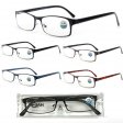 36 Blue Light Filter Metal Frame Reading Glasses with Case (Mixed strength) in Display Box Package R9266-68-CD36