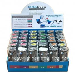 36 Blue Light Filter Metal Frame Reading Glasses with Case (Mixed strength) in Display Box Package R9266-68-CD36 36 Blue Light Filter Metal Frame Reading Glasses with Case (Mixed strength) in Display Box Package R9266-68-CD36