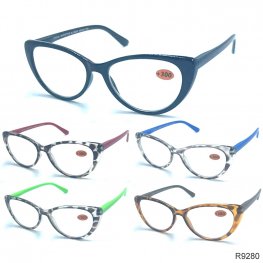 Spring Arm Fashion Plastic Reading Glasses 4 Style Asstd R9280-83