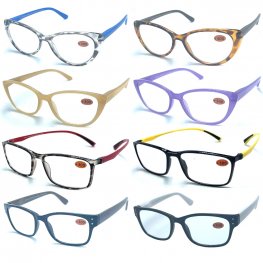 Spring Arm Fashion Plastic Reading Glasses 4 Style Asstd R9280-83  Spring Arm Fashion Plastic Reading Glasses 4 Style Asstd R9280-83