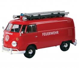 1:24 Volkswagen Type 2 (T1) Delivery Van - Fire Truck with Ladder and Nozzle (Red) MM79564FT  1:24 Volkswagen Type 2 (T1) Delivery Van - Fire Truck with Ladder and Nozzle (Red) MM79564FT