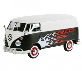 1:24 Volkswagen Type 2 (T1) Delivery Van - Hot Rod (2 Tone, Matt White / Black) MM79566HR  1:24 Volkswagen Type 2 (T1) Delivery Van - Hot Rod (2 Tone, Matt White / Black) MM79566HR