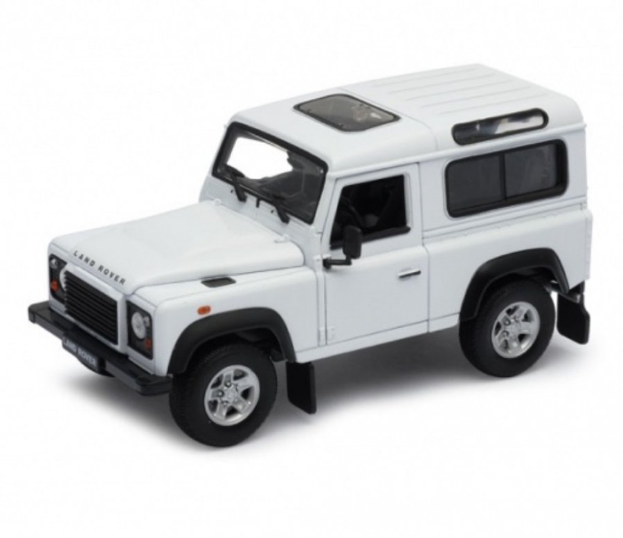 1:24 Land Rover Defender (White) WL22498W - Click Image to Close