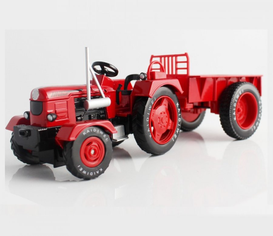 1:18 Tractor With Tipping Trailer, Heavy Die cast Model KDW691013W - Click Image to Close
