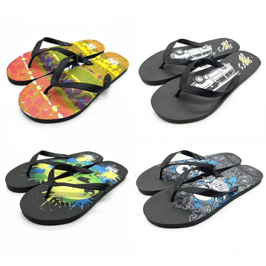 Mens Beach Thongs 4 Style Mixed MM12