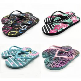 WM11 Ladies Beach Thongs 4 Style Mixed Size  WM11 Ladies Beach Thongs 4 Style Mixed Size