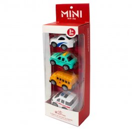 3" Diecast Mini Cross Country Vehicle 4 Style Mixed in Hangsell Window Box WGT2405-4  3" Diecast Mini Cross Country Vehicle 4 Style Mixed in Hangsell Window Box WGT2405-4