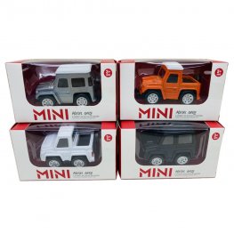 3" Diecast Mini Pick-Up Vehicle 4 Style Mixed Window Box WGT2407-1  3" Diecast Mini Pick-Up Vehicle 4 Style Mixed Window Box WGT2407-1