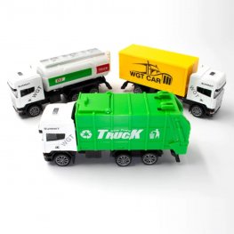 1:64 Diecast City Transport Vehicle, 3 Style Mixed WGT2427-12  1:64 Diecast City Transport Vehicle, 3 Style Mixed WGT2427-12