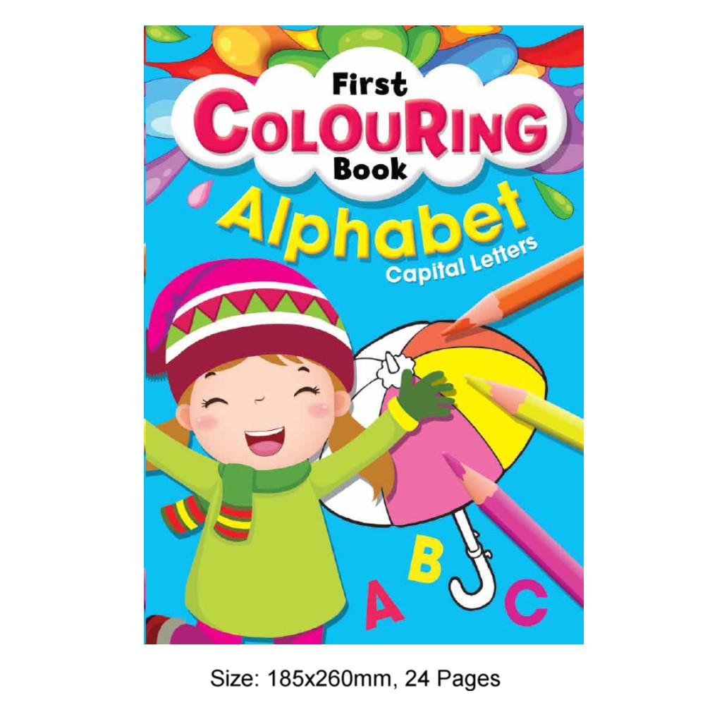 First Colouring Book Alphabet Capital Letters (MM80511) - Click Image to Close