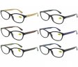 Spring Arm Fashion Plastic Reading Glasses 4 Style Asstd R9180/81/82/83